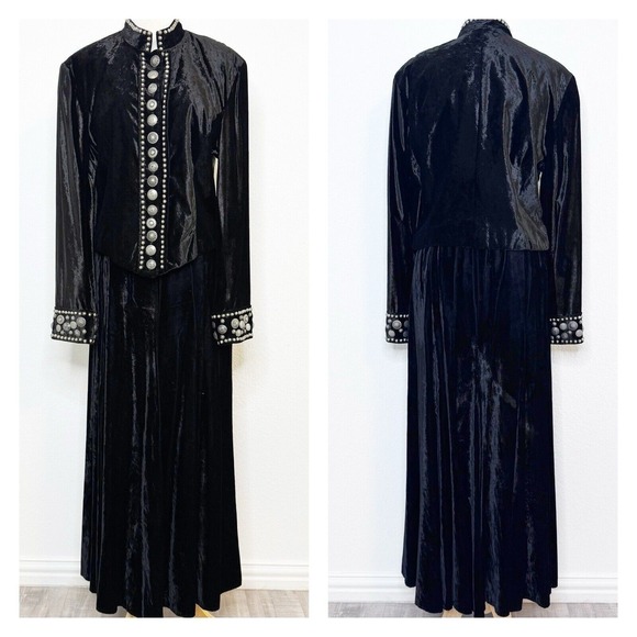 Double D Ranch Women Skirt Size Small Black Maxi Elastic Western Cowgirl Rodeo - Picture 11 of 11